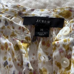 J. Crew Multicolor Floral Button-Up